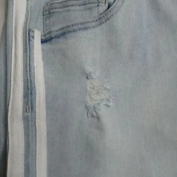 GB Gianni Bini Tuxedo Stripe Raw Step Hem Jeans - Picture 2 of 9